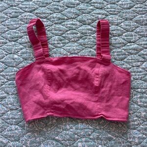 Blue Rain Pink Sleeveless Top